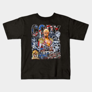 Cody Rhodes Vintage Bootleg Kids T-Shirt